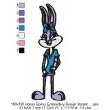 100x100 Honey Bunny Embroidery Design Instant Download